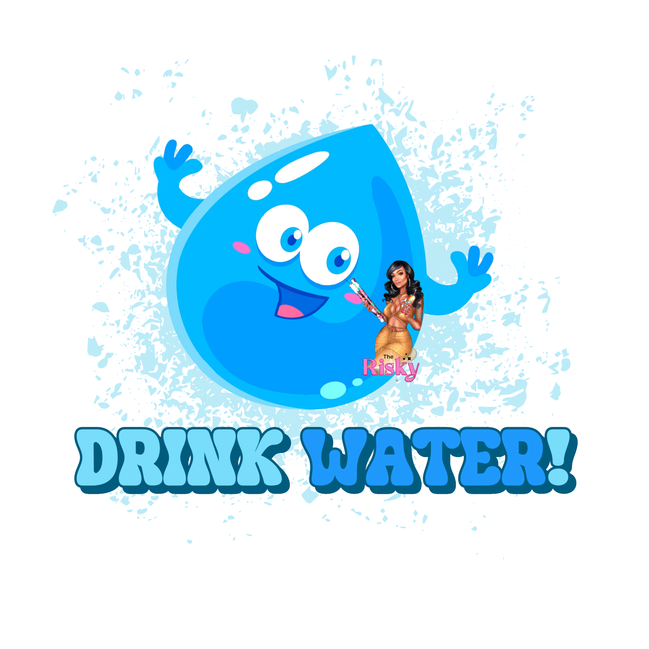 UV DTF EXCLUSIVE Hydrated (has matching vinyl) The Risky Tumbler