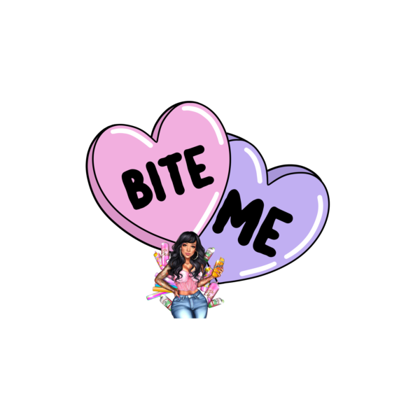 Bite Me Couple decal The Risky Tumbler