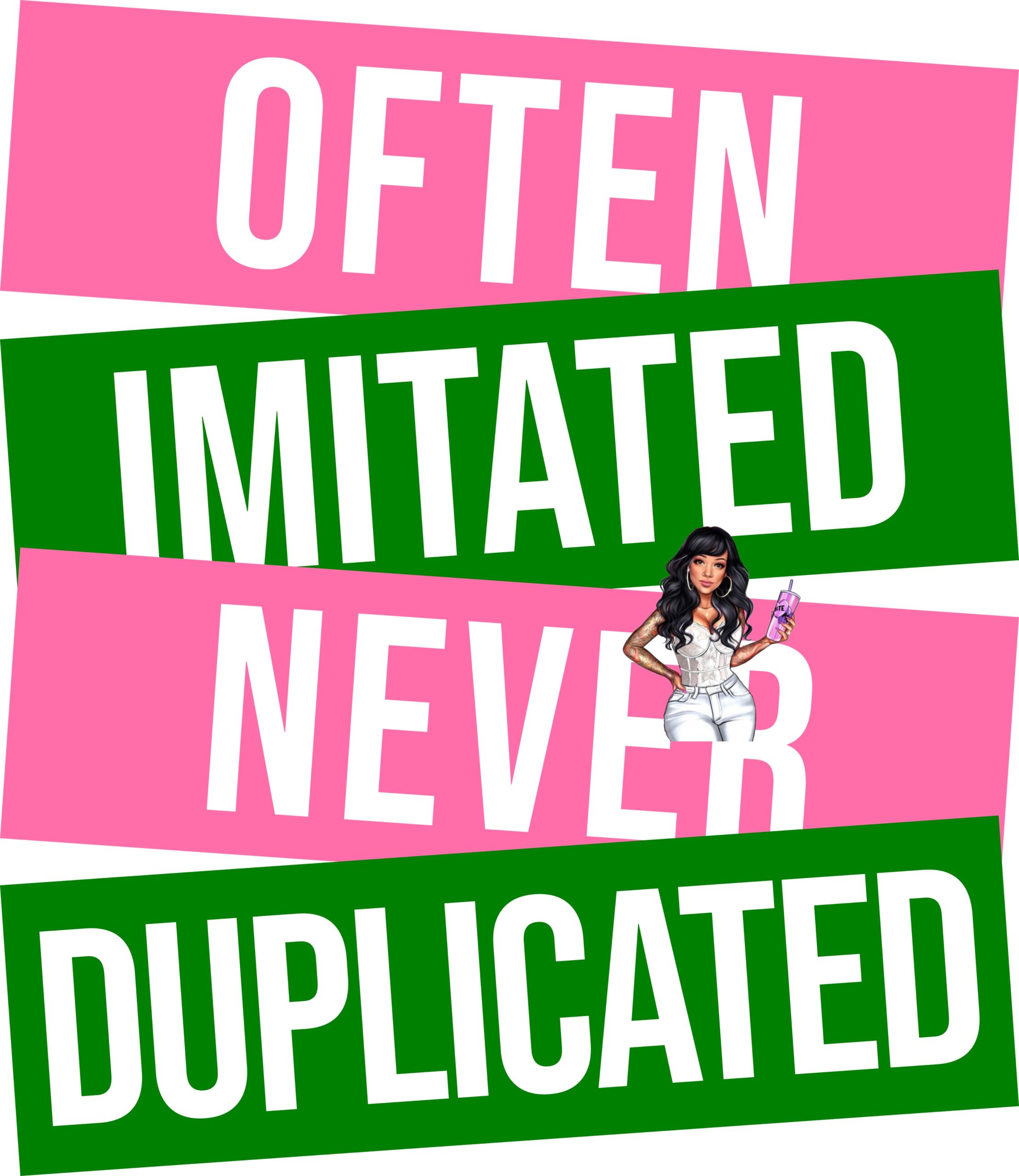 UV DTF Often Imitated The Risky Tumbler